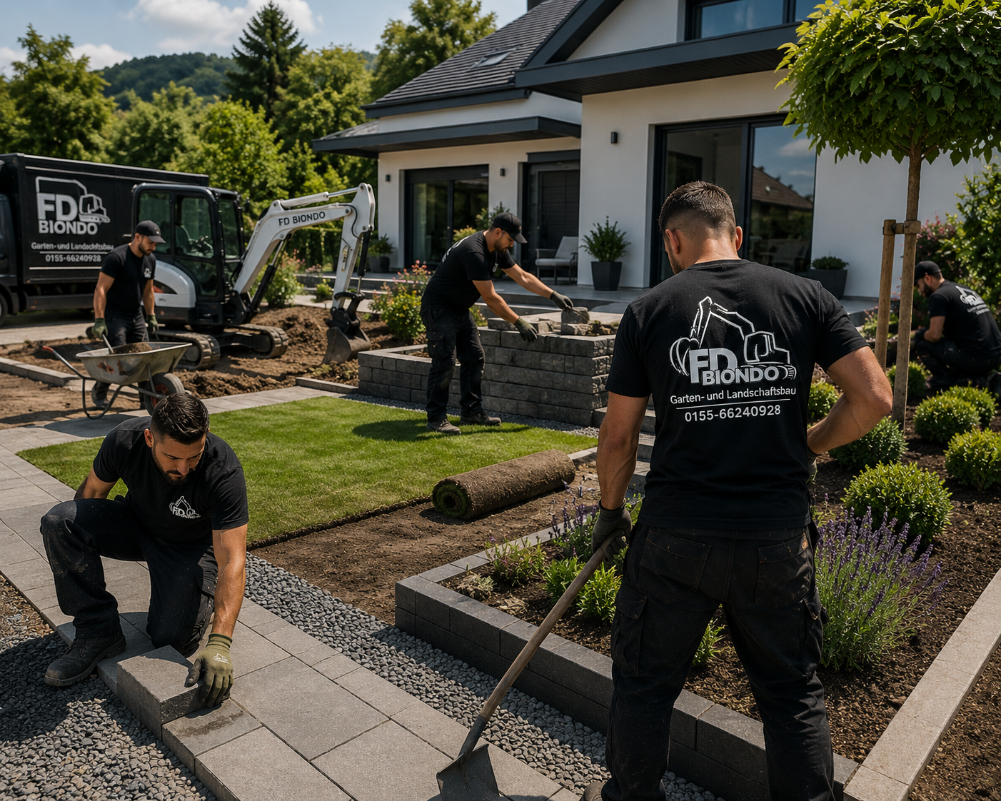 FD Biondo – Gartenanlage Einfamilienhaus
